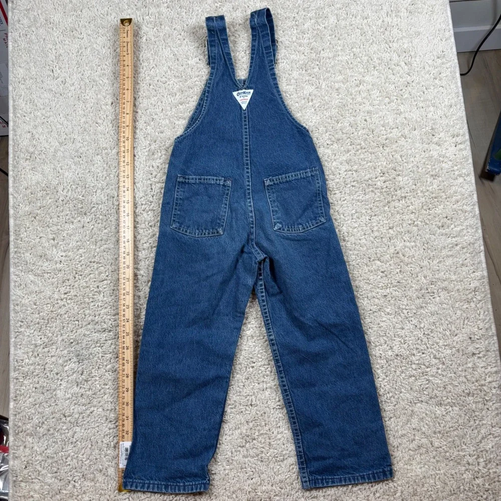 OshKosh B'gosh‎ Overalls Kids Size 5 Blue Denim Excellent Vintage Vestbak USA